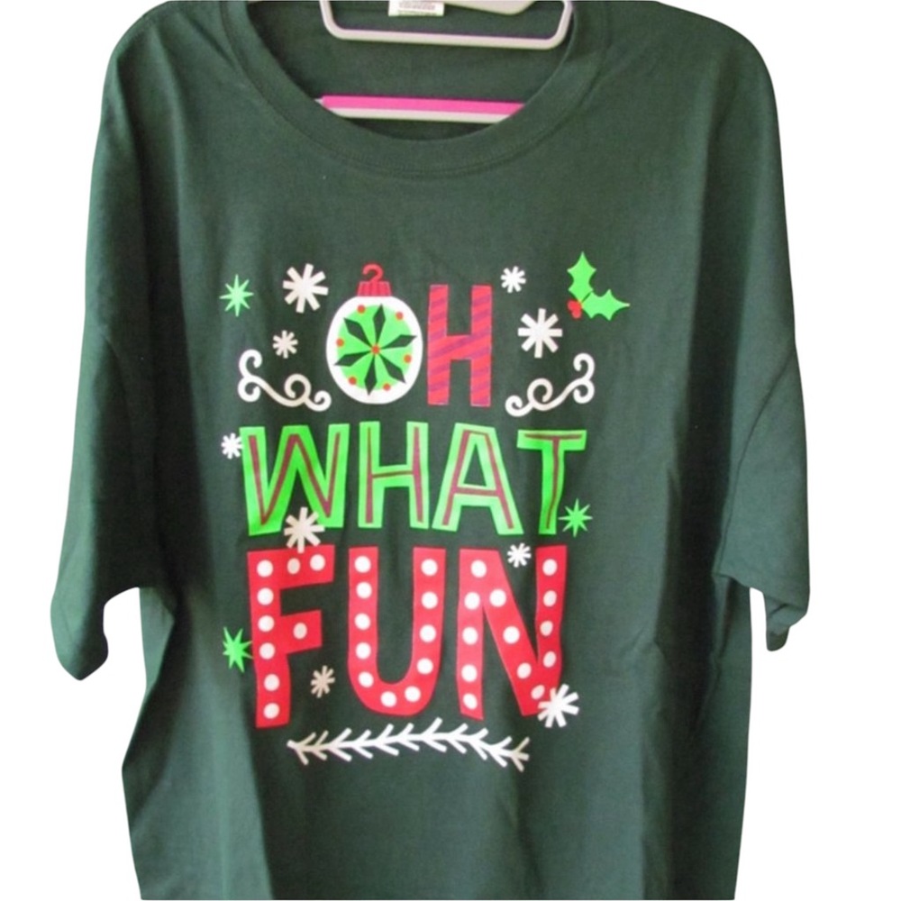 ✨Fruit of the Loom HD Cotton Christmas T-shirt Size XL